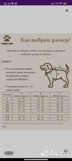 Комбинезон дождевик для собак Lucky Paw