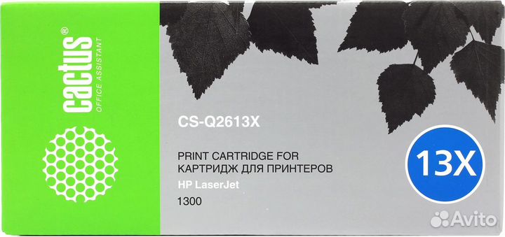 Картридж Cactus CS-Q2613X (HP 13X) черный