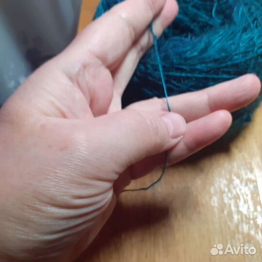 Пуховая пряжа в одну и в две нити