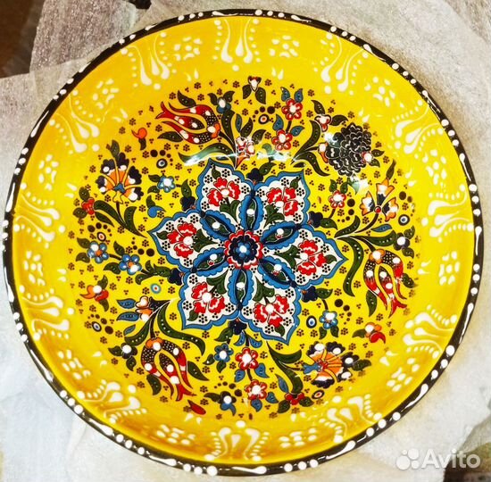 Турецкая пиала 15 см. полуручнная роспись оптом