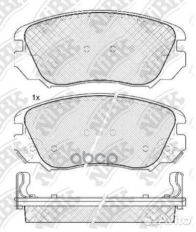 0839PN NiBK Колодки тормозные дисковые PN0839 NiBK