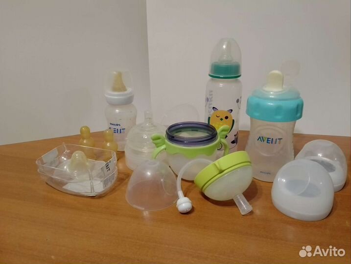 Бутылочки avent, comotomo, курносики