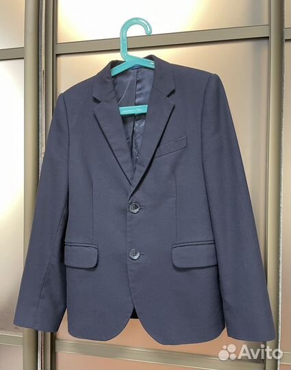 Школьный костюм для мальчика 134 синий