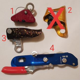 Зажимы,блок-ролики,спусковые для альпинизма