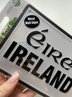 Металлический знак на стену Ирландия