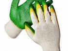 Перчатки трикотажные с 2-м латексным обливом Зелен