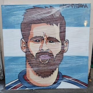 Месси, Роналду и пр. Картины граффити