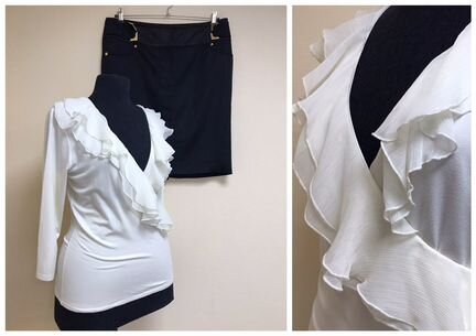 Блуза Ralph Lauren L и юбка Gizia XL