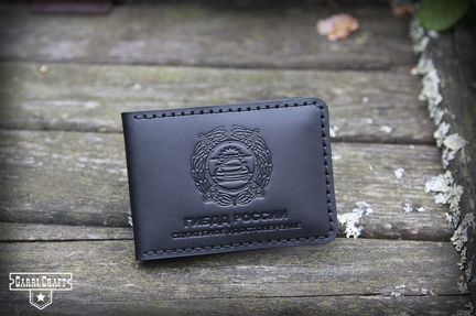 Обложка для удостоверения гибдд Черная Матовая