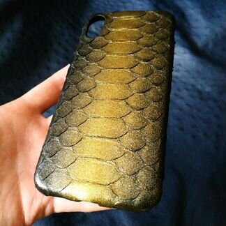 Чехлы на iPhone X XS айфон х из питона лакшери