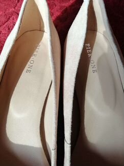 Туфли Pier-one новые замшевые бежевые, р. 38