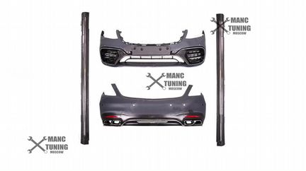 Обвес 63 AMG S Class W222 рестайлинг с порогами