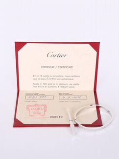 Золотой браслет в стиле Cartier