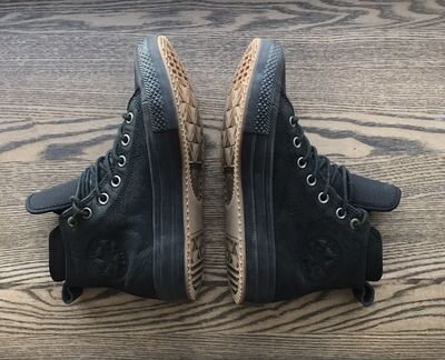 Converse Chuck Taylor 157460 кожанные, утепленные