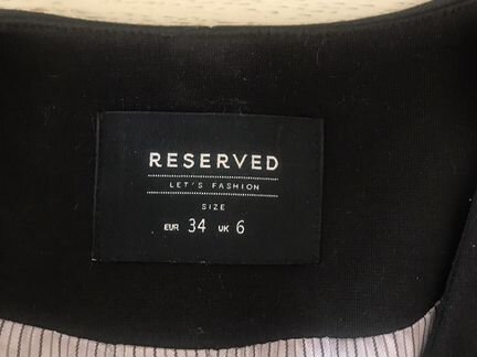 Пиджак жакет Reserved черный 40-42