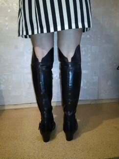 Ботфорты натуральная кожа, утепленные