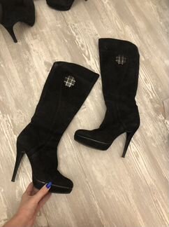 Сапоги замшевые 38 размер