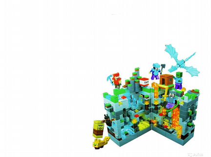 Конструктор Minecraft LED 858 Деталей