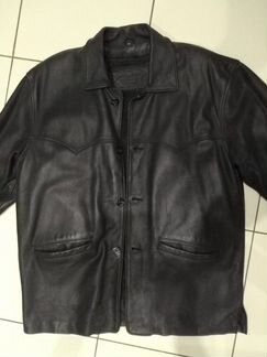 Кожаная куртка-пиджак xxxl