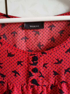 Блузка красная (46)