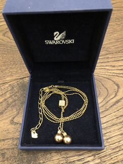 Swarovski украшение на шею с жемчугом