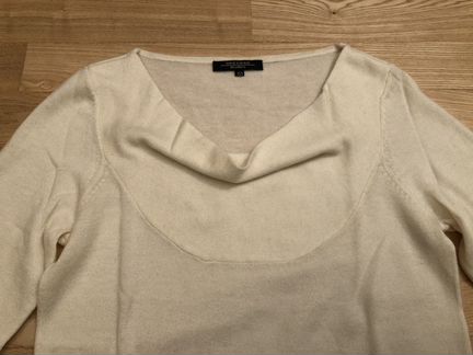 Max Mara кашемировый свитер белый крем