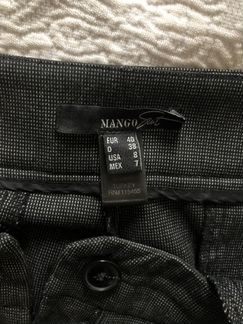 Брюки mango серые