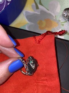 Кольцо серебро