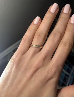 Золотое кольцо с бриллиантами