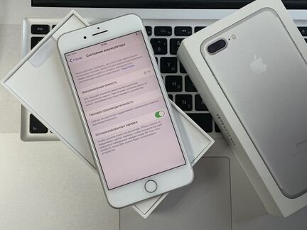iPhone 7Plus 32agb Silver. Б/У. Ростест