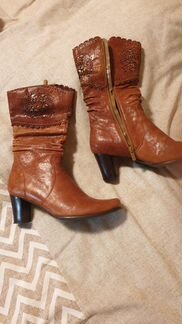 Сапоги осенние нат.кожа 38р