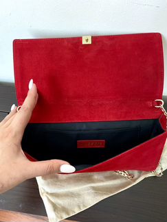 Клатч натуральная замша