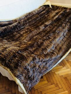 Новое меховое покрывало (плед) двухстороннее
