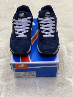 Кроссовки New Balance 574 замшевые синие