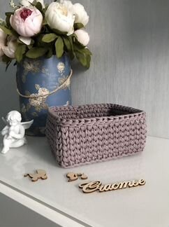 Корзина вязаная