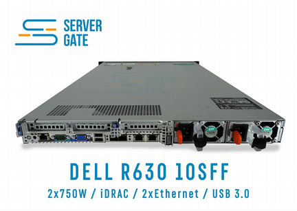 Сервер dell R630 10SFF 2 x E5-2650v4 128 GB