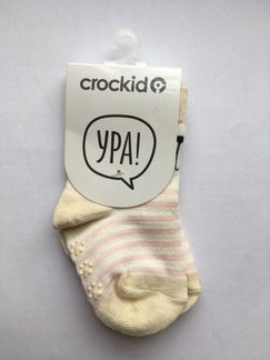 Носки crockid на 3-6 месяцев со стопперами