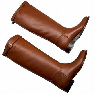 Сапоги кожаные женские