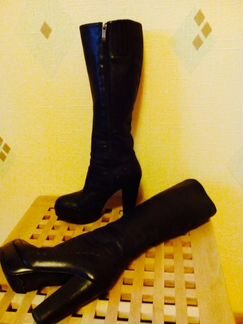 Сапоги женские, кожаные