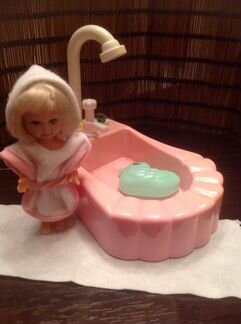 Пупсик 11см + Ванна/новый игровой набор