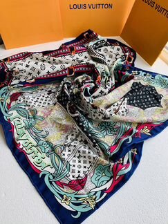 Платок louis vuitton шелковый 90/90