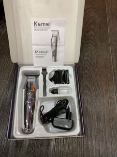 Триммер борода усы окантовка kemey новый