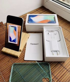 iPhone X 64GB silver Ростест с чеком