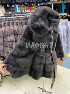 Шуба с капюшоном
