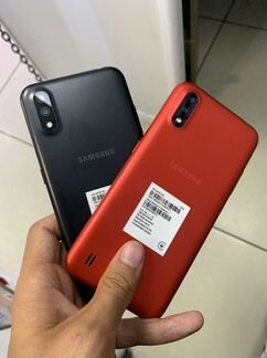 Samsung galaxy a01 2/16 black &red