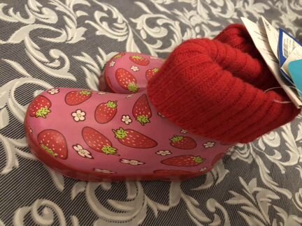 Сапожки резиновые утеплённые. Осень