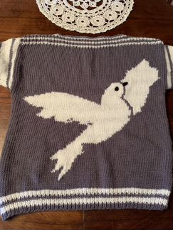 Свитер (шерсть) ручная работа