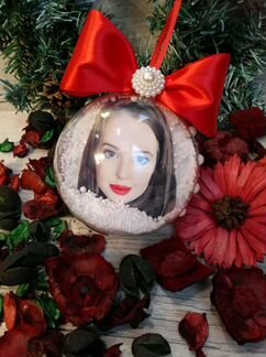 Новогодний шар с фотографией