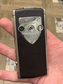 Оригинальный Vertu Constellation T черная кожа
