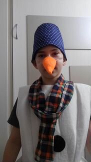 Новогодний костюм снеговика